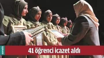 BATMAN'DA 41 &Ouml;ĞRENCİ İCAZET ALDI