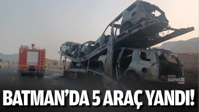 Batman&rsquo;da 5 ara&ccedil; yandı!