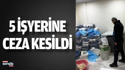 Batman&rsquo;da 5 işyerine ceza kesildi