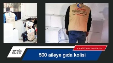 Batman'da 500 aileye gıda kolisi