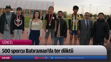 Batman&rsquo;da 500 sporcu Batıraman&rsquo;da ter d&ouml;kt&uuml;