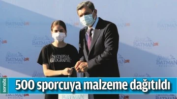 BATMAN'DA 500 SPORCUYA MALZEME DAĞITILDI