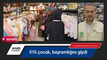 Batman'da 515 &ccedil;ocuk, bayramlığını giydi