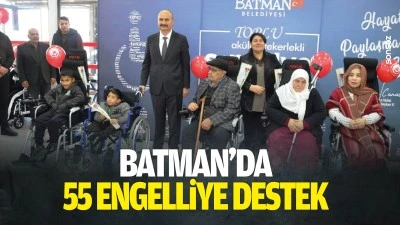 Batman&rsquo;da 55 engelliye destek