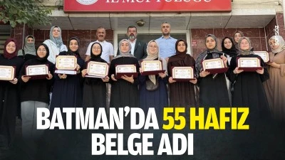 Batman&rsquo;da 55 hafız, belge adı