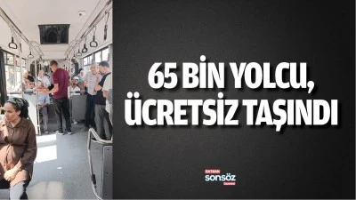 Batman&rsquo;da 65 bin yolcu, &uuml;cretsiz taşındı