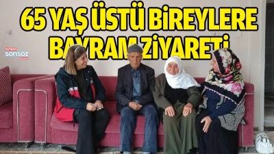 Batman'da 65 yaş &uuml;st&uuml; bireylere bayram ziyareti