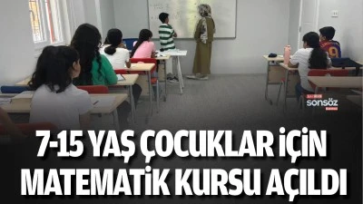 Batman'da 7-15 yaş &ccedil;ocuklar i&ccedil;in Matematik kursu a&ccedil;ıldı