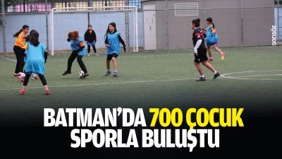 Batman&rsquo;da 700 &ccedil;ocuk sporla buluştu