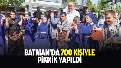 Batman&rsquo;da 700 kişiyle piknik yapıldı