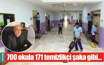 BATMAN'DA 700 OKULA 171 TEMİZLİK&Ccedil;İ ŞAKA GİBİ&hellip;