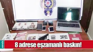 BATMAN&rsquo;DA 8 ADRESE EŞZAMANLI BASKIN!