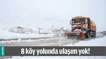 BATMAN&rsquo;DA 8 K&Ouml;Y YOLUNDA ULAŞIM YOK!