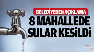 Batman&rsquo;da 8 Mahallede Sular Kesildi
