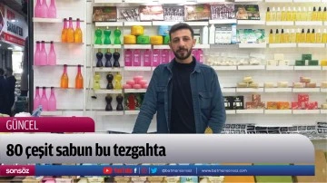 Batman'da 80 &ccedil;eşit sabun bu tezg&acirc;hta...