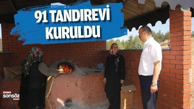 Batman&rsquo;da 91 tandırevi kuruldu