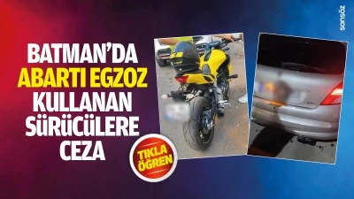 Batman&rsquo;da abartı egzoz kullanan s&uuml;r&uuml;c&uuml;lere ceza