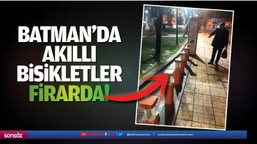 Batman&rsquo;da Akıllı bisikletler firarda!