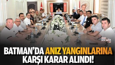 Batman&rsquo;da anız yangınlarına karşı karar alındı!