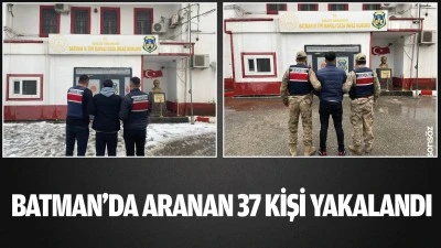 Batman'da aranan 37 kişi yakalandı