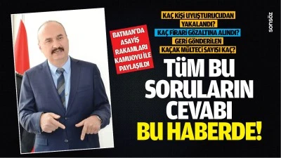 Batman'da asayiş rakamları kamuoyu ile paylaşıldı