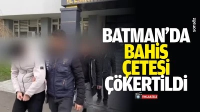 Batman&rsquo;da bahis &ccedil;etesi &ccedil;&ouml;kertildi