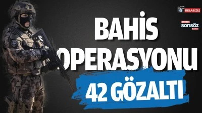 Batman'da bahis operasyonu: 42 tutuklama
