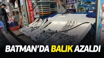 Batman&rsquo;da balık azaldı