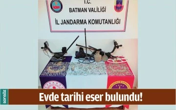 BATMAN'DA BİR EVDE TARİHİ ESER BULUNDU!