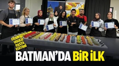 Batman&rsquo;da bir ilk: Fransız usul&uuml; pasta eğitimi