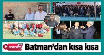 Batman'da bug&uuml;n neler oldu?