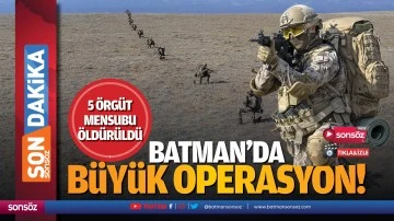 Batman&rsquo;da b&uuml;y&uuml;k operasyon! 5 &ouml;rg&uuml;t mensubu &ouml;ld&uuml;r&uuml;ld&uuml;