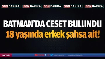 Batman&rsquo;da ceset bulundu