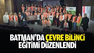 Batman&rsquo;da &ccedil;evre bilinci eğitimi d&uuml;zenlendi