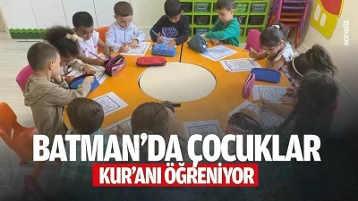 Batman&rsquo;da &ccedil;ocuklar, kur&rsquo;anı &ouml;ğreniyor
