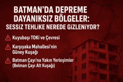 Batman&rsquo;da Depreme Dayanıksız B&ouml;lgeler: Sessiz Tehlike Nerede Gizleniyor?