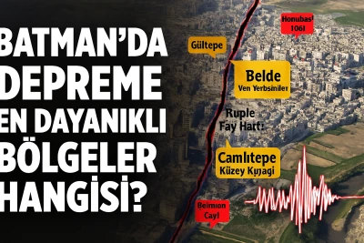 Batman&rsquo;da Depreme En Dayanıklı B&ouml;lgeler: İşte Uzmanların Sessizce İşaret Ettiği Mahalleler