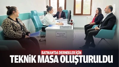 Batman&rsquo;da dernekler i&ccedil;in teknik masa oluşturuldu