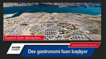 Batman&rsquo;da dev gastronomi fuarı başlıyor