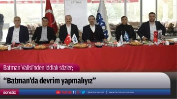 &ldquo;Batman&rsquo;da devrim yapmalıyız&rdquo;