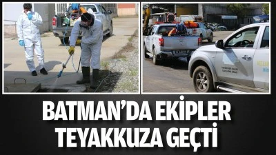 Batman&rsquo;da ekipler teyakkuza ge&ccedil;ti