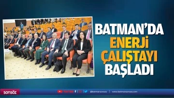 Batman&rsquo;da enerji &ccedil;alıştayı başladı