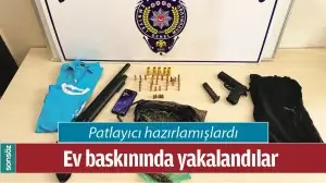 BATMAN'DA EV BASKININDA YAKALANDILAR