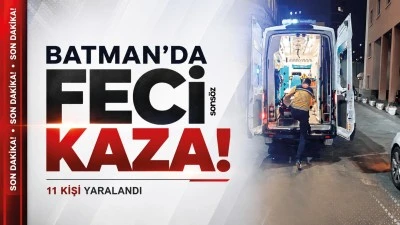 Batman'da feci kaza! 11 kişi yaralandı