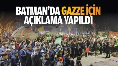Batman&rsquo;da Gazze i&ccedil;in a&ccedil;ıklama yapıldı