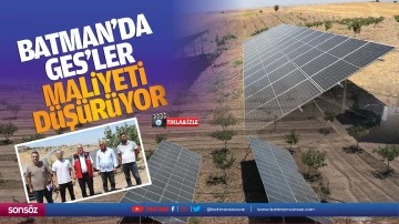 Batman&rsquo;da GES&rsquo;ler, maliyeti d&uuml;ş&uuml;r&uuml;yor