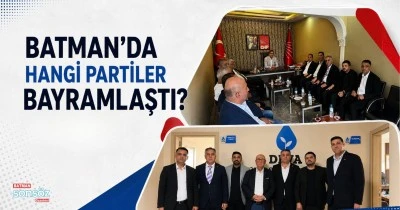 Batman&rsquo;da hangi partiler bayramlaştı?