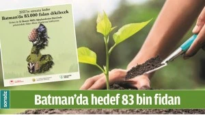 BATMAN&rsquo;DA HEDEF 83 BİN FİDAN