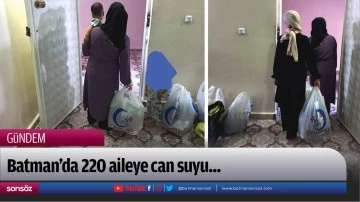 Batman&rsquo;da ikiy&uuml;zyirmi aileye can suyu...