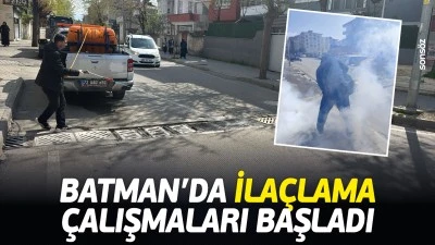Batman&rsquo;da ila&ccedil;lama &ccedil;alışmaları başladı